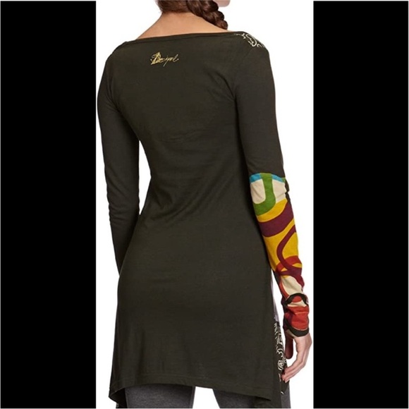 Desigual Addie Printed Embroidered Tunic Top - Picture 4 of 15